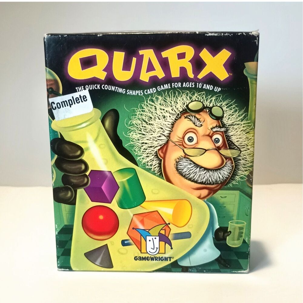 Gamewright Quarx Quick Counting Shapes Card Game Science Ages 8+ 2-6 Players
